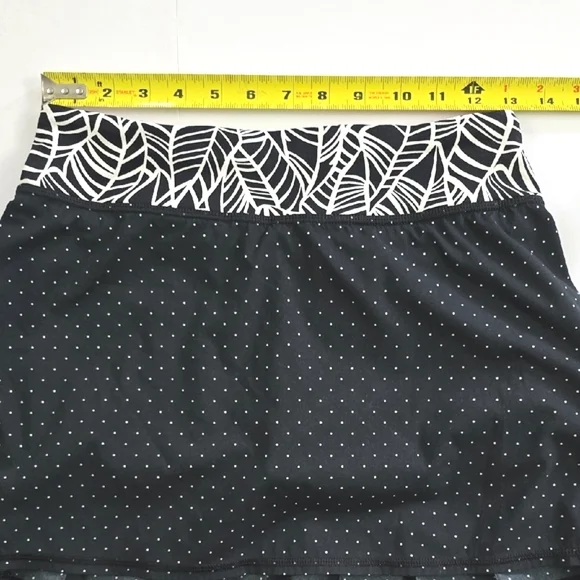 Lululemon Pace Setter Skort Skirt Sweet Polk Spot Black Pretty Palm Pleated Sz 4 - Picture 12 of 14